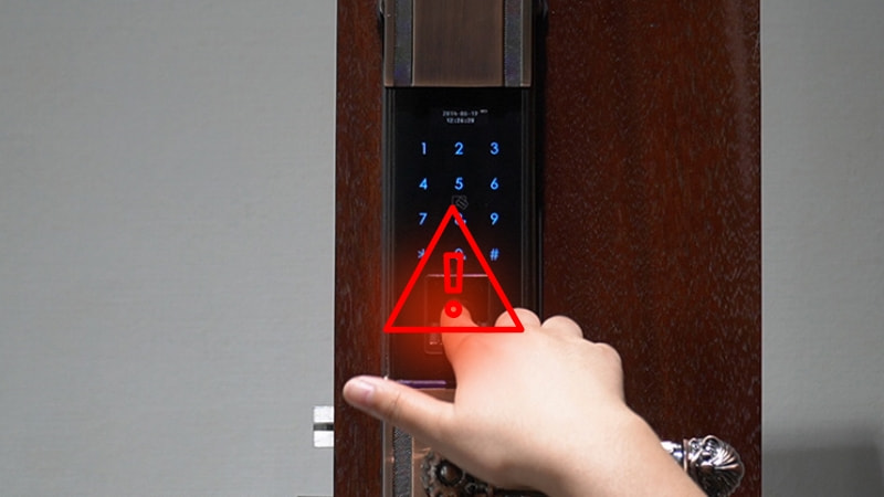 Khóa vân tay báo lỗi không nhận dấu vân tay