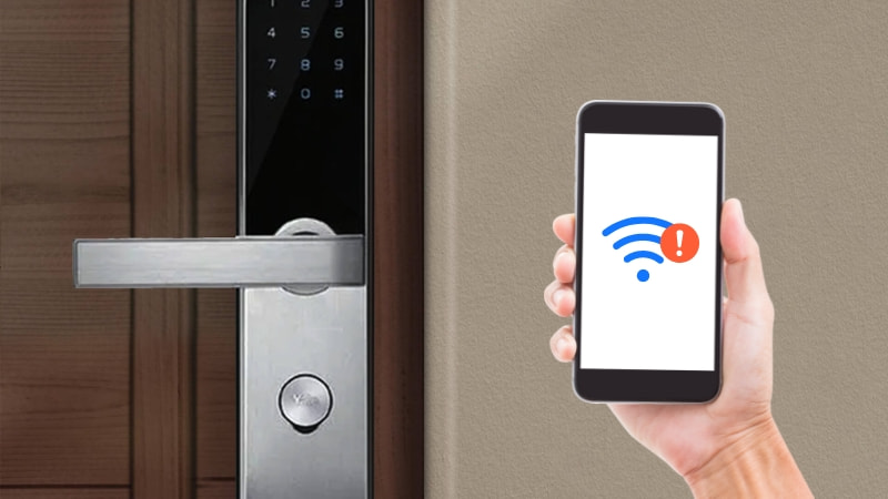 Khóa vân tay bị lỗi không kết nối được với điện thoại