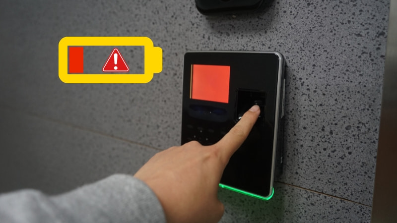 Các dấu hiệu nhận biết khóa cửa vân tay sắp hết pin