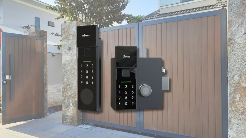 Khóa cửa cổng sắt chống nước Demax SL608 IP65