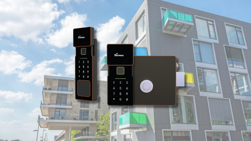 Khóa cửa vân tay Demax SL608 AC IP56 APP WIFI