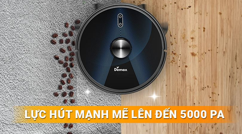 Lực hút mạnh mẽ lên đến 5000PA
