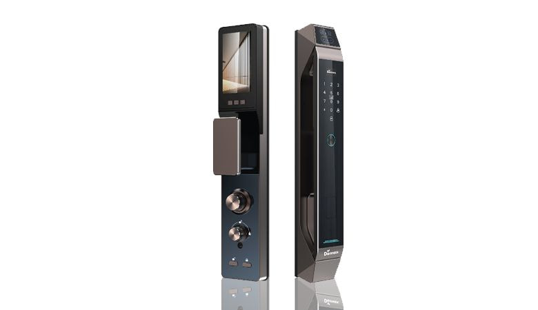 Khóa cửa vân tay có camera Demax SL968 CNC