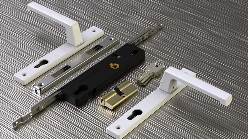 Cấu tạo khóa đơn điểm cửa nhôm Xingfa