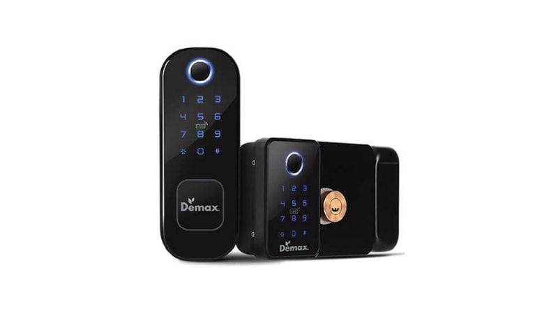 Khóa cổng điện tử vân tay thông minh Demax SL602 WP