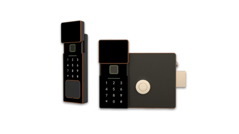 Khóa cổng vân tay chịu nước Demax SL608 AC IP56 APP WIFI