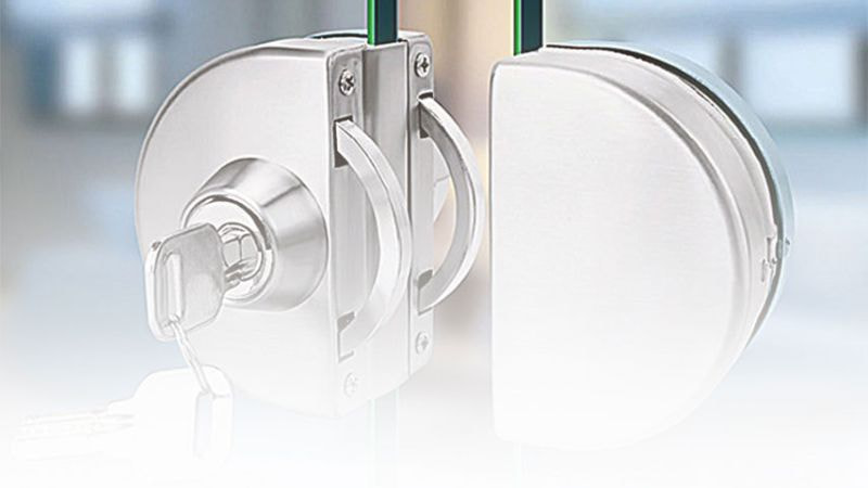 Khóa cửa kính cường lực - khóa cơ