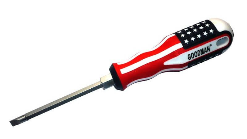 Nếu cửa tủ bàn văn phòng bị khóa, bạn có thể thử dùng tua vít