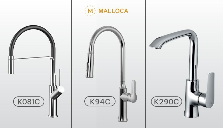 Các yếu tố cần xem xét khi chọn vòi rửa chén Malloca - Kiểu dáng