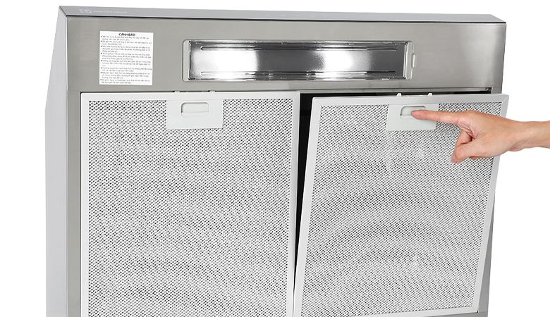 Các sự cố thường gặp ở máy hút mùi Malloca - Tấm lọc bị tắc nghẽn