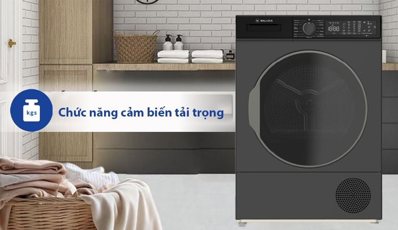 Ưu điểm của máy giặt Malloca - Chức năng cảm biến tải trọng