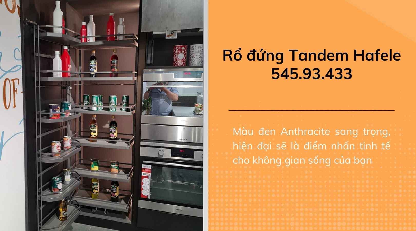 Thiết kế nổi bật của rổ đứng Tandem Hafele 545.93.433