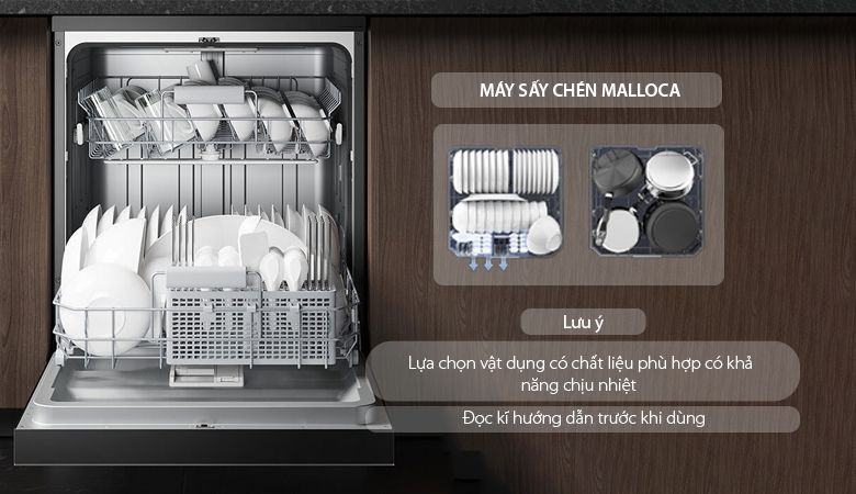Cách sử dụng máy sấy chén Malloca để sấy khô hiệu quả các loại dụng cụ - Lựa chọn vật liệu phù hợp