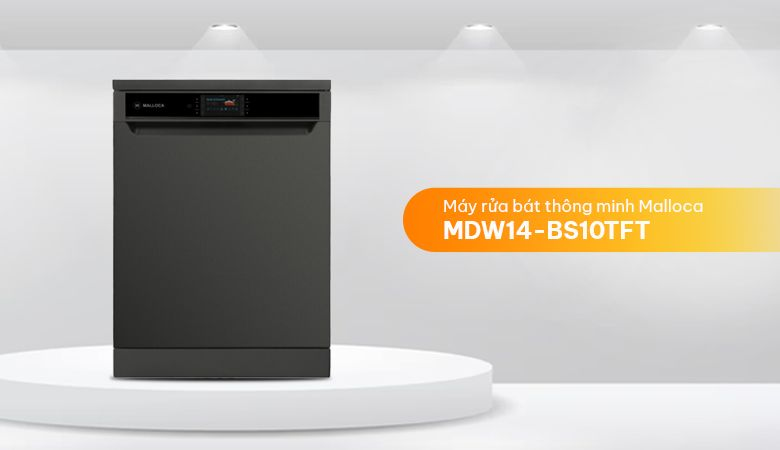Một số mẫu máy rửa chén thông minh - Malloca MDW14-BS10TFT