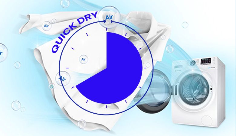 Mẹo và kỹ thuật để làm khô quần áo nhanh với máy sấy Malloca - Không sấy quá khô