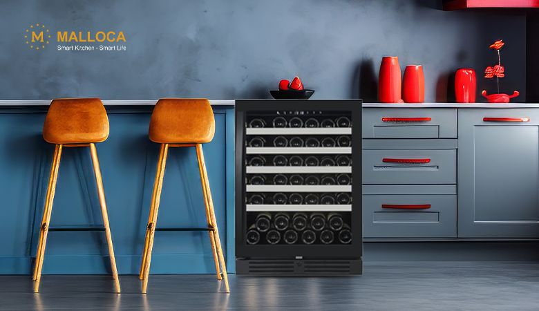 Đánh giá chi tiết tủ rượu vang gia đình Malloca - Thiết kế và chất liệu
