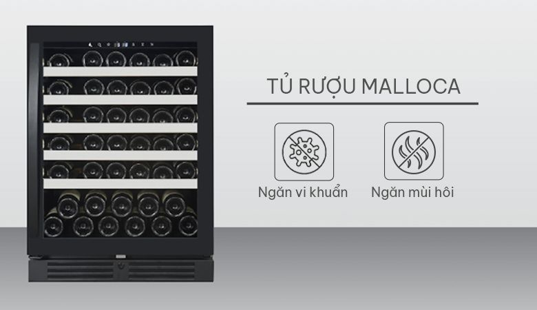 Đánh giá chi tiết tủ rượu vang gia đình Malloca - Hệ thống lọc không khí
