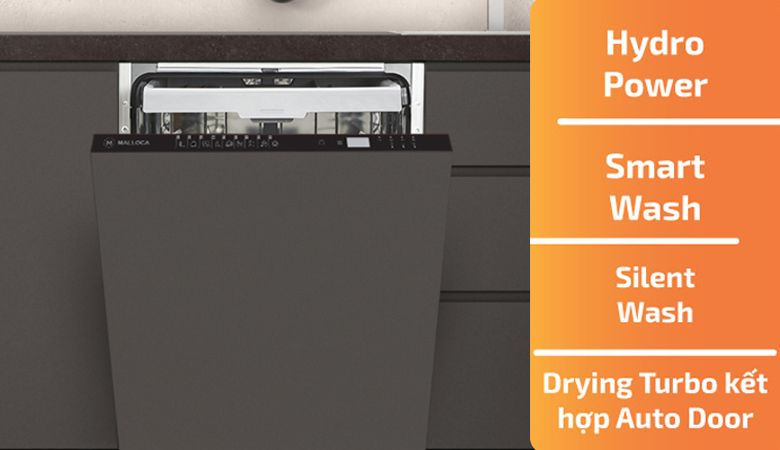 Cách sử dụng máy sấy chén Malloca - Bước 1: Lựa chọn chế độ thích hợp