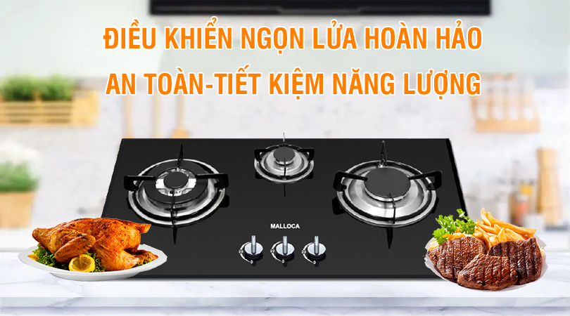 bếp gas malloca có tốt không - Điều khiển nhiệt độ hoàn hảo
