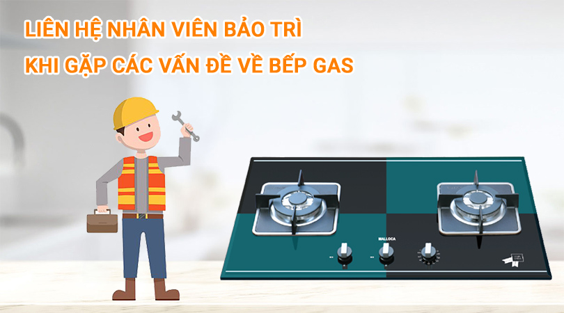 sửa bếp gas malloca - bảo trì