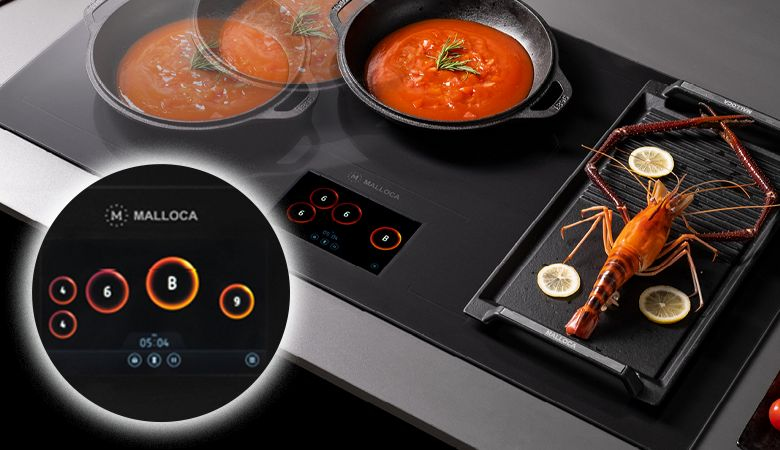 Ưu điểm của dòng sản phẩm bếp từ Malloca Skylux - Thiết kế và chất liệu