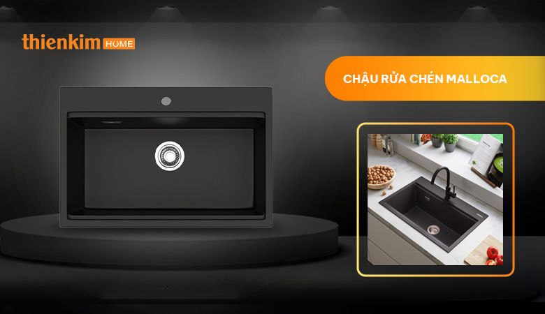 Tính năng ưu việt của chậu rửa chén Malloca - Chất liệu cao cấp, bền bỉ theo thời gian