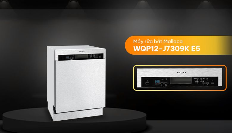 Một số máy rửa chén Malloca được ưa chuộng trên thị trường - Máy rửa bát Malloca WQP12-J7309K E5