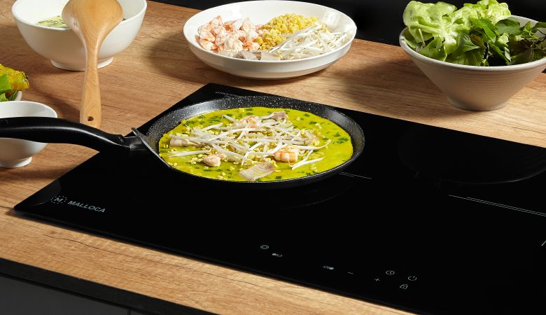 Vẻ ngoài sang trọng, đẳng cấp của bếp từ Malloca MH-732 IN