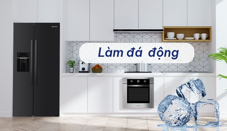 Ưu điểm của tính năng làm đá tự động trên tủ lạnh Malloca - Nâng tầm không gian sống