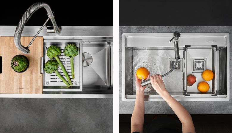 Đánh giá chất lượng của chậu rửa chén MALLOCA - Chất liệu chế tạo chậu