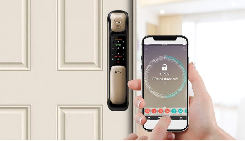 phần mềm tích hợp hệ thống nhà thông minh của khóa vân tay