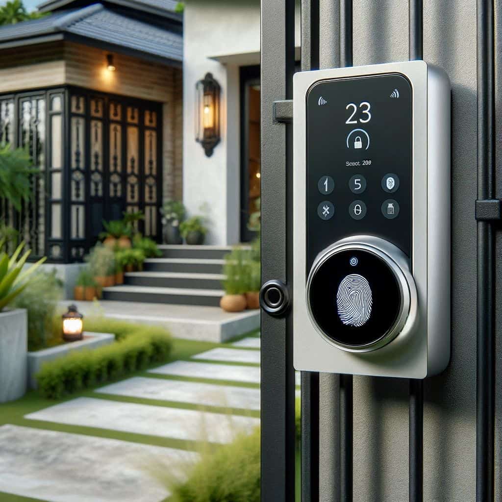 Khóa cổng vân tay 2 chiều