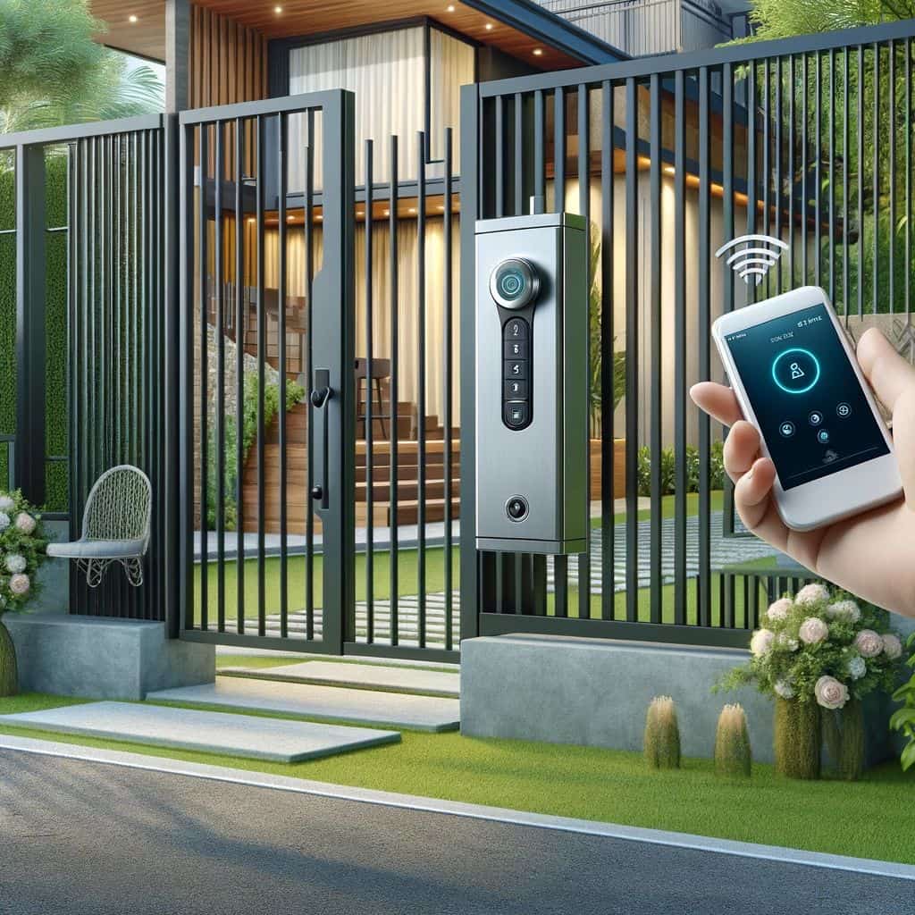 Khóa cổng vân tay 2 chiều