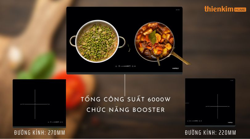 Bếp từ 2 vùng nấu: Hafele HC-I772D 536.61.645