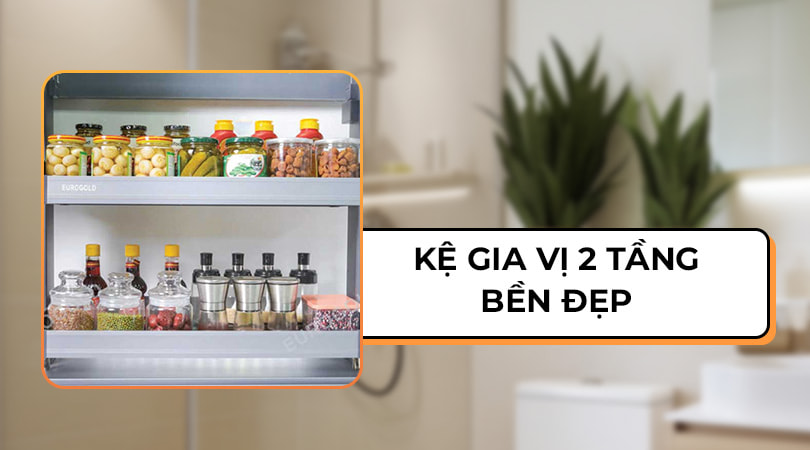 Kệ để gia vị 2 tầng