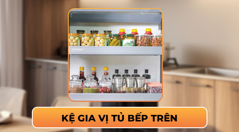 Kệ âm tủ bếp trên