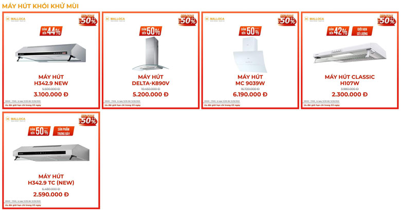 chương trình khuyến mãi giữa năm 3 ngày off 50%