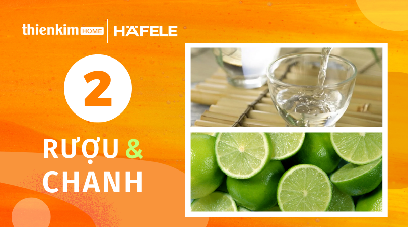 Sử dụng hỗn hợp rượu và chanh