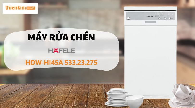 Máy rửa bát 45cm và tiện ích của việc rửa bát trong không gian nhỏ