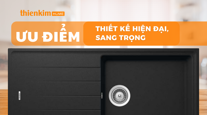 Ưu điểm của chậu rửa chén bằng đá