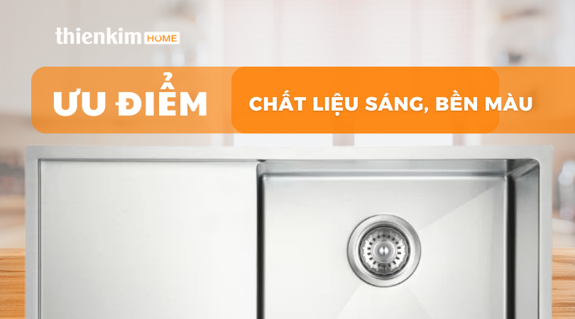 Ưu điểm của chậu rửa chén inox