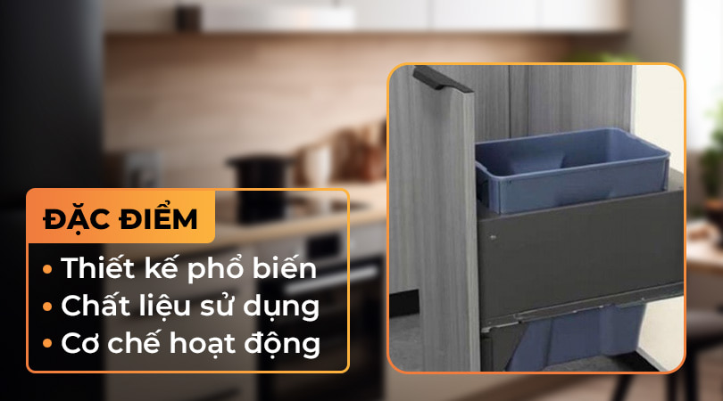 Đặt điểm ấn tượng của thùng rác âm tủ Eurogold