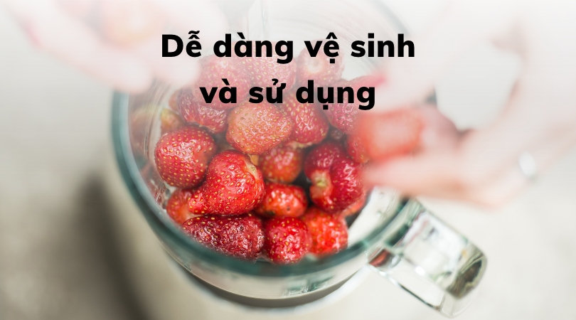 Dễ dàng vệ sinh và sử dụng máy xay sinh tố Hafele