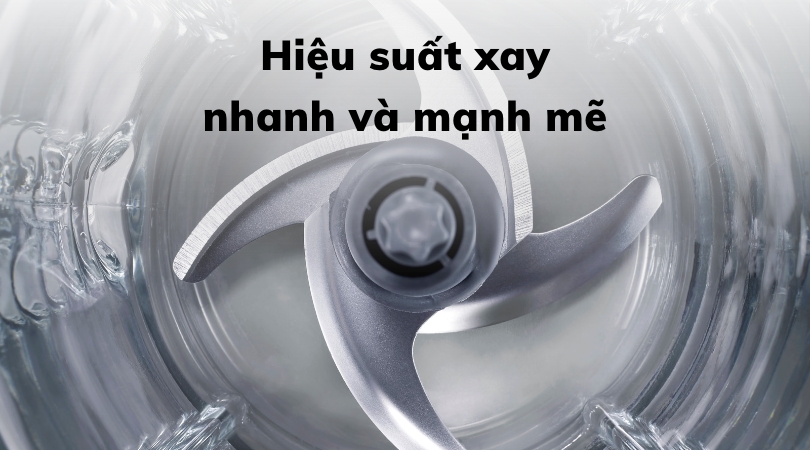 Hiệu suất xay nhanh và mạnh mẽ của máy xay sinh tố Hafele