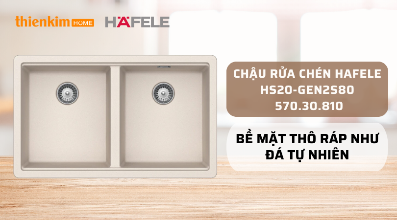 Chậu rửa chén Hafele HS20-GEN2S80 570.30.810
